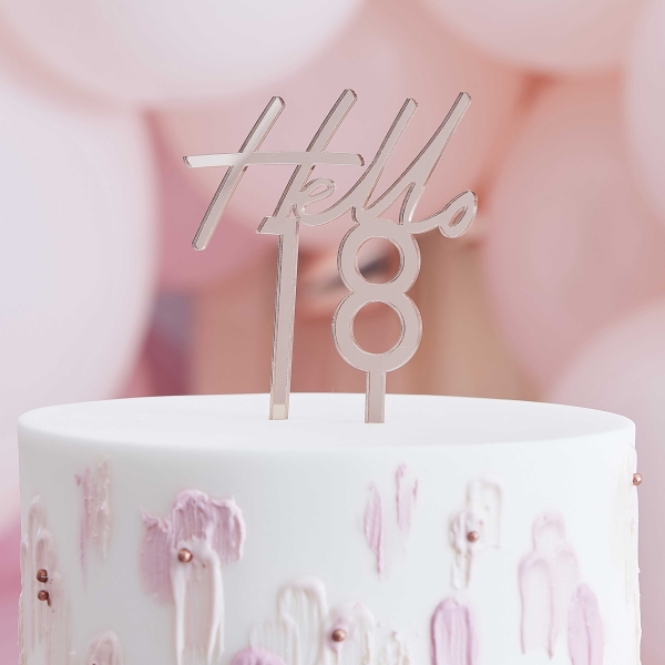 Cake Topper - Hello 18